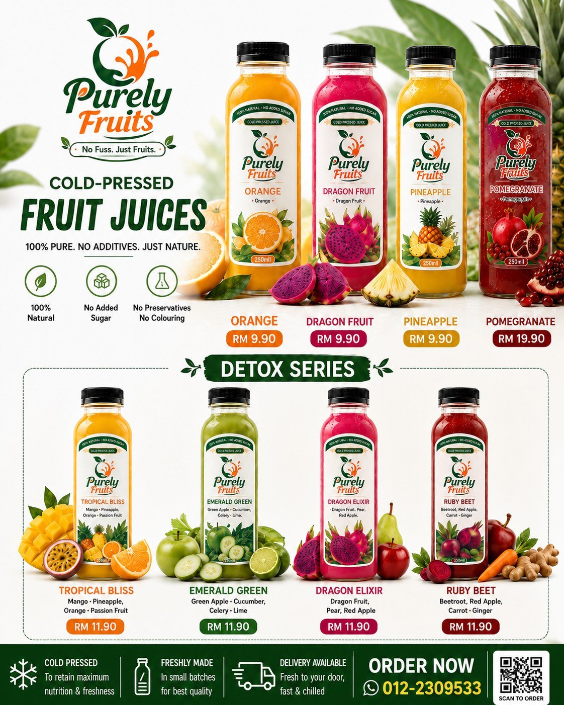 Purely Fruits juice collection