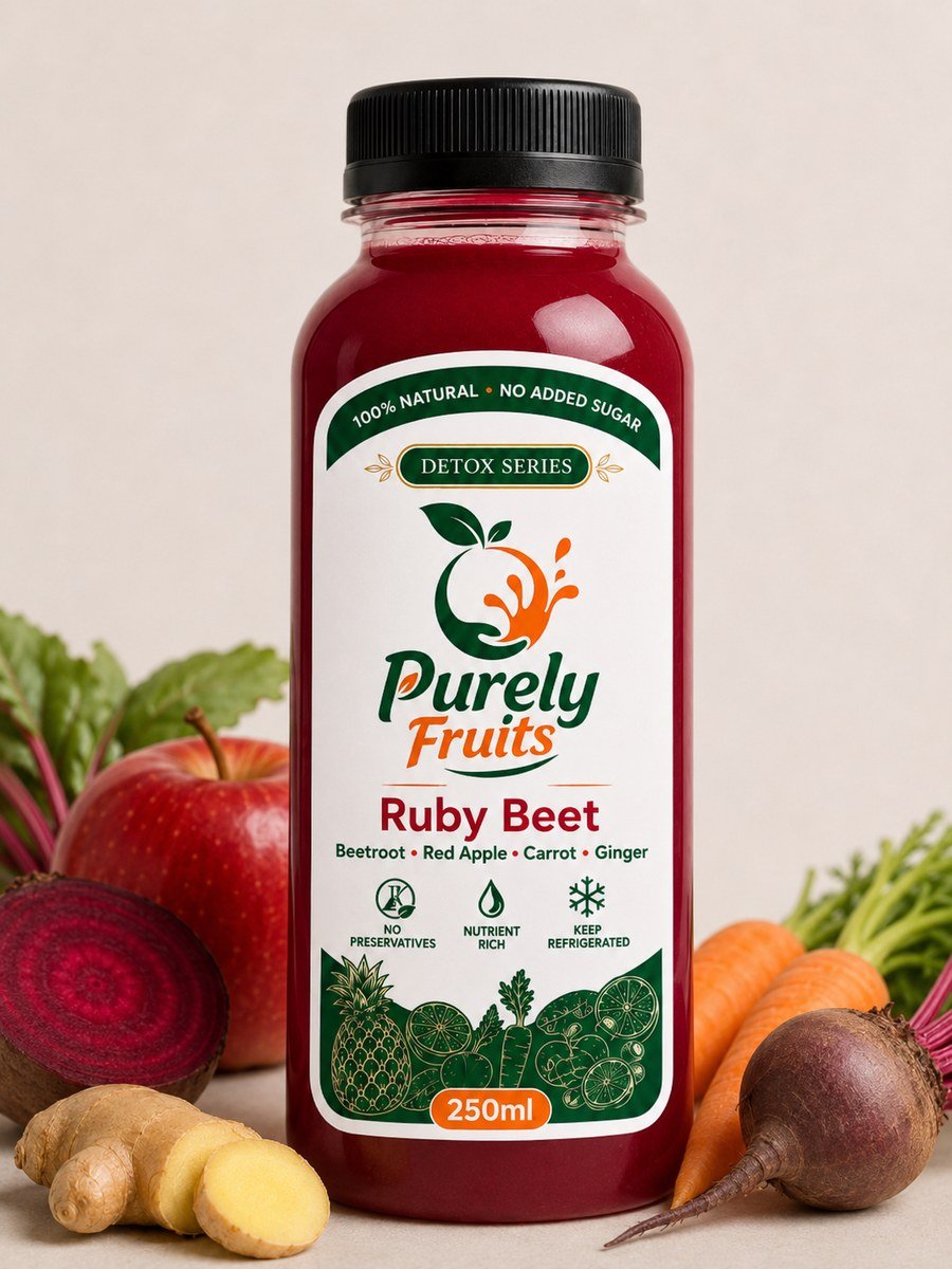 Ruby Beet Purely Fruits 250ml bottle