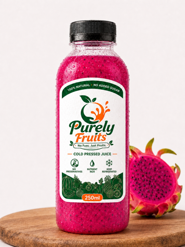 Dragon Fruit Purely Fruits 250ml bottle