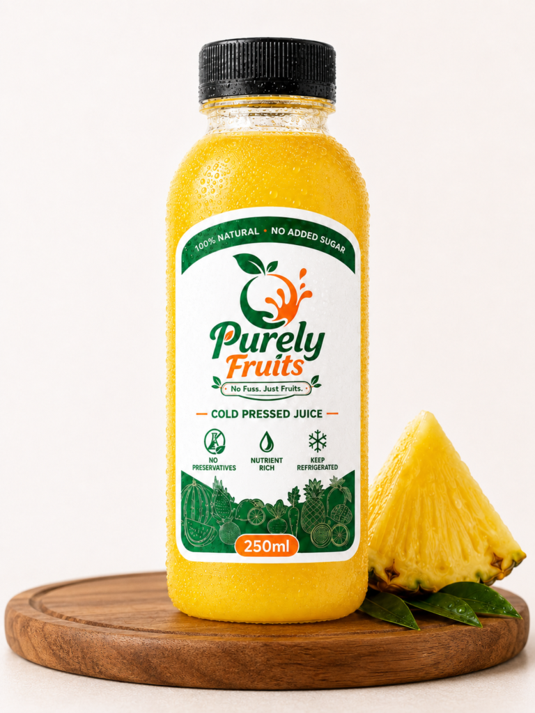 Pineapple Purely Fruits 250ml bottle